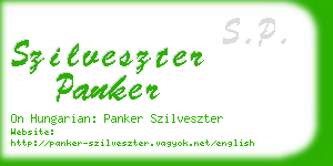 szilveszter panker business card